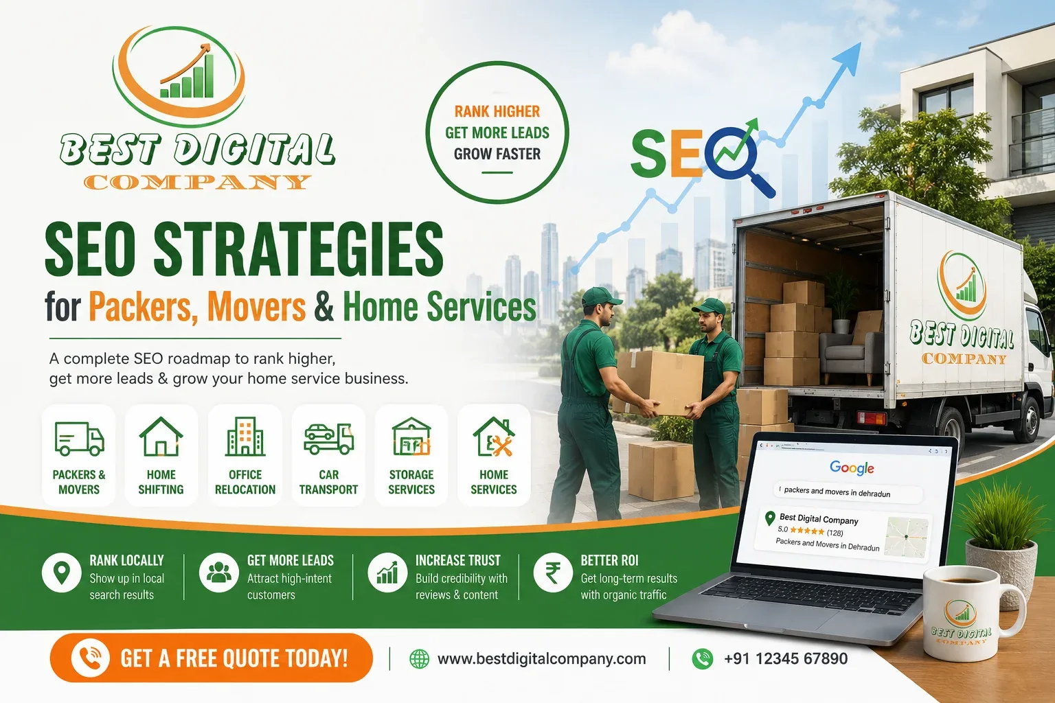 SEO Strategies for Packers, Movers & Home Services
