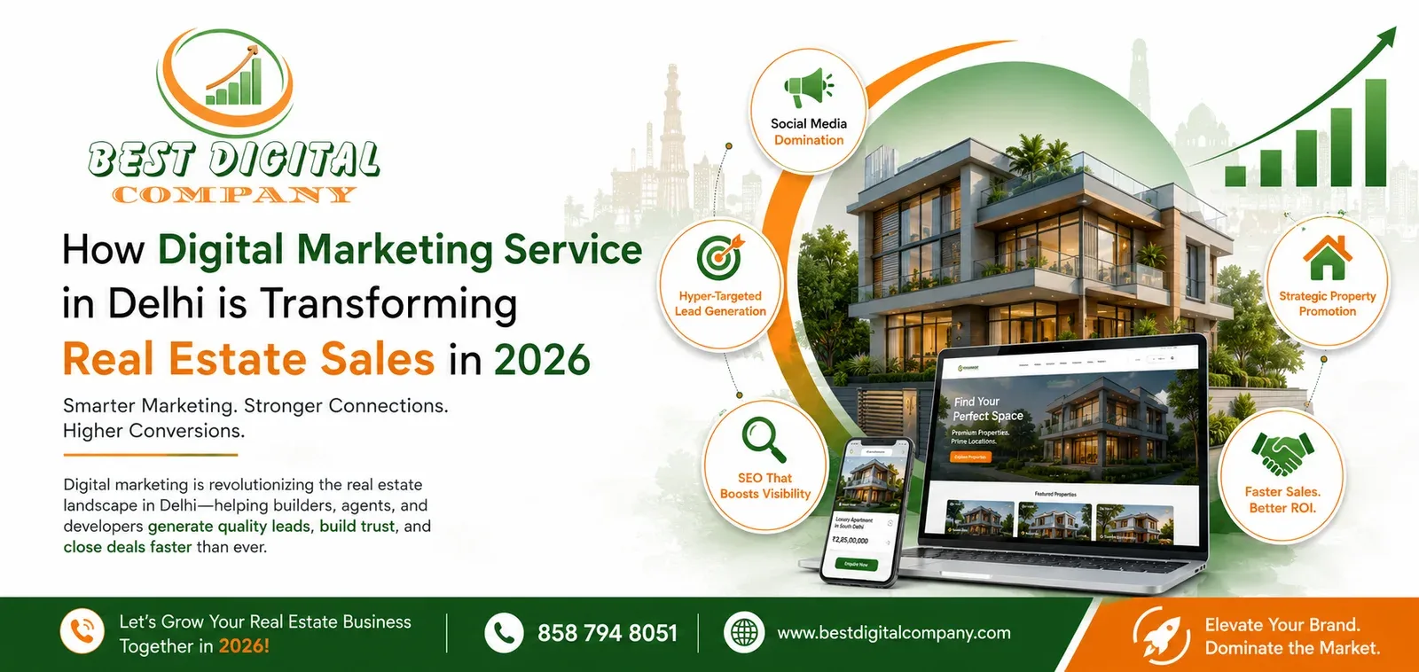 How Digital Marketing Service in Delhi for Real Estate in 2026
