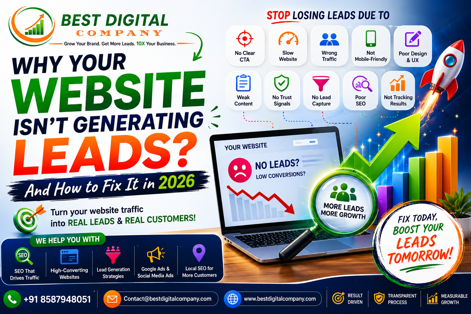 Why Your Website Is not Generating Leads And How to Fix It in 2026