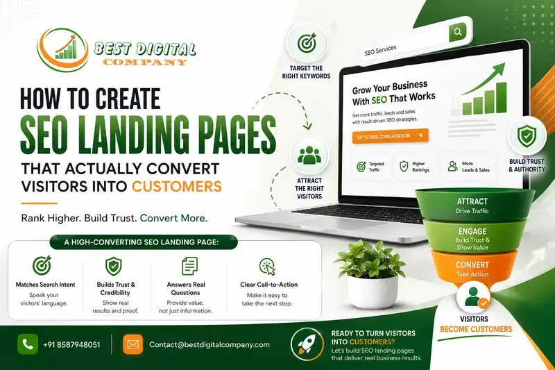 How to Create SEO Landing Pages That Actually Convert Visitors Into Customers