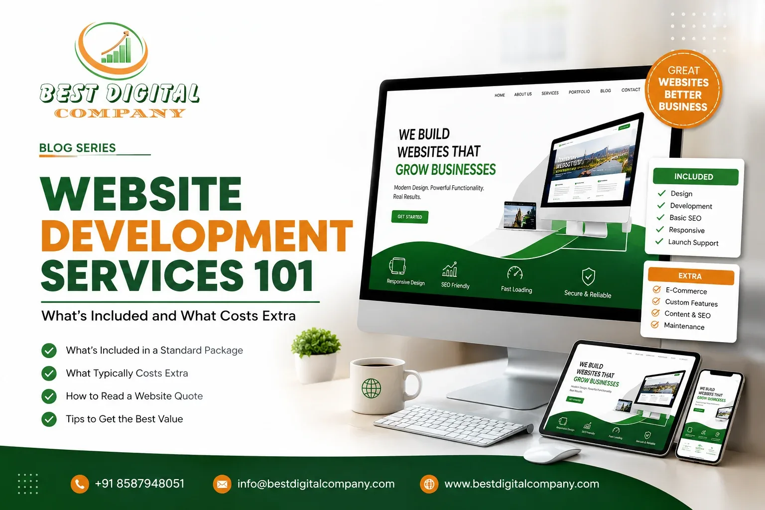 Website Development Services: Costs & Inclusions