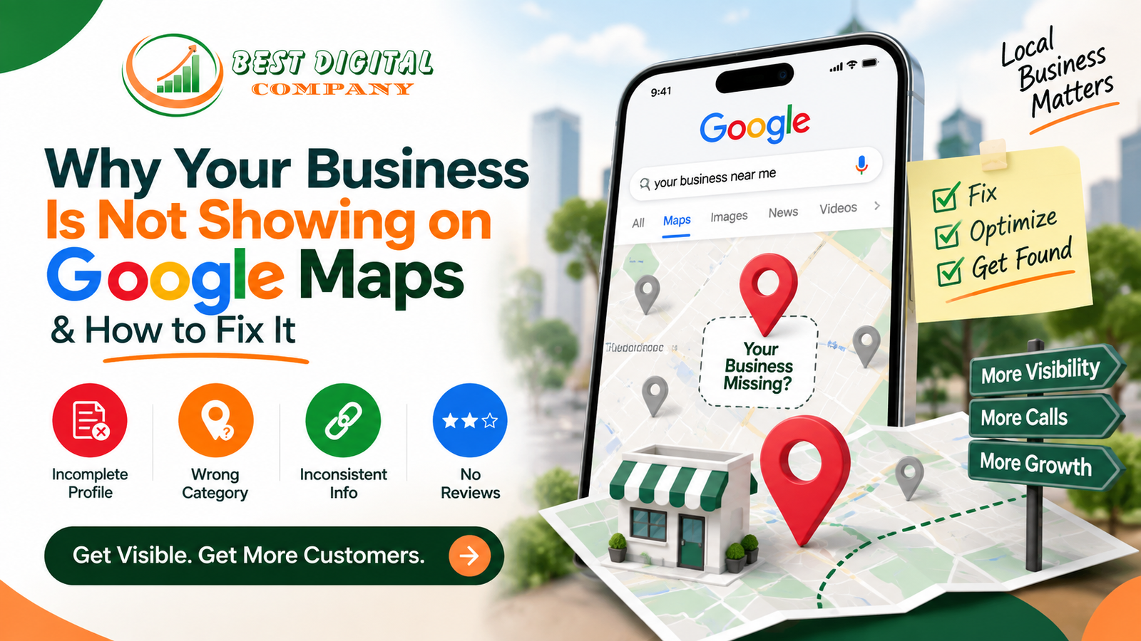 Why Your Business Is Not Showing on Google Maps & Fix